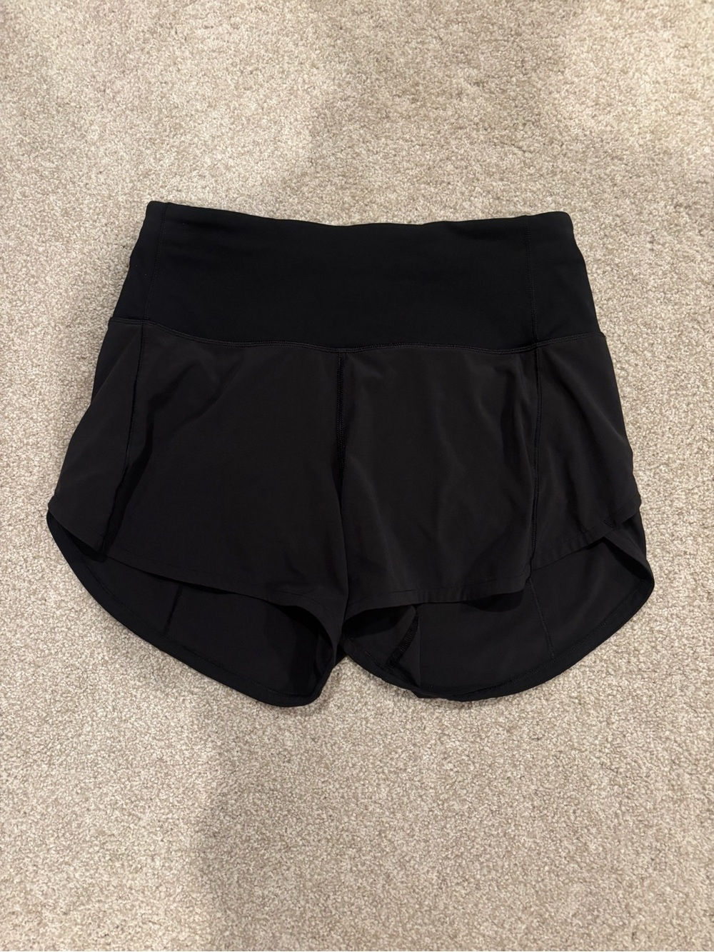 lululemon athletica Black Layered Running Shorts